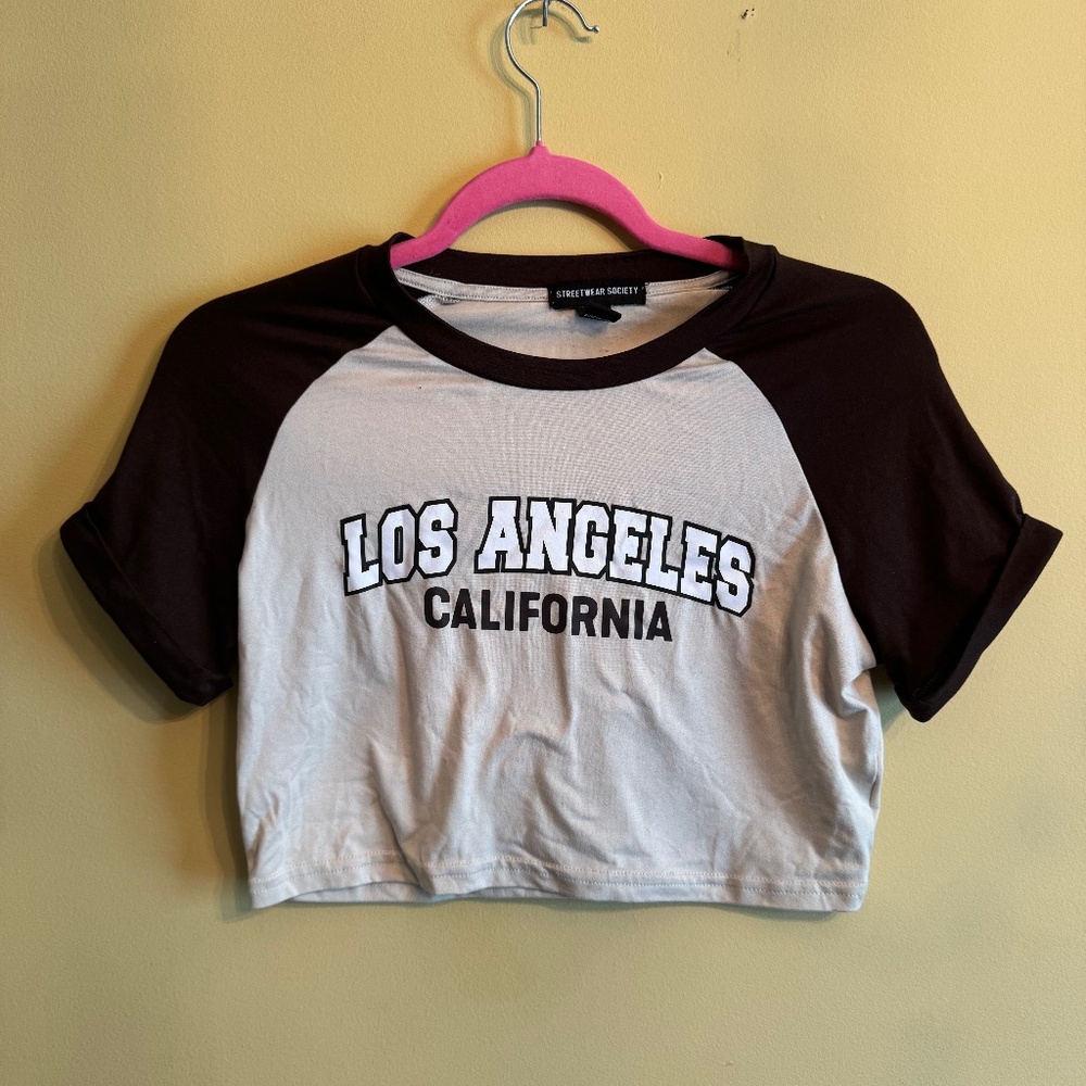los ángeles cropped tee